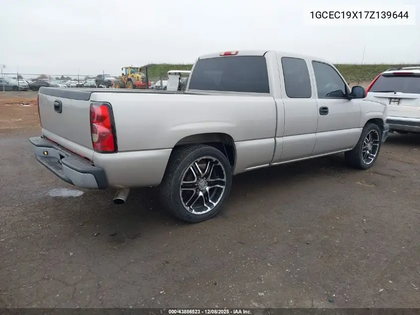 1GCEC19X17Z139644 2007 Chevrolet Silverado 1500 Classic Work Truck