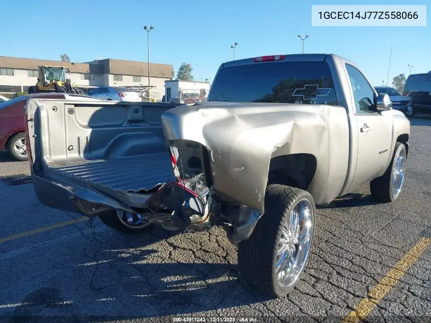 1GCEC14J77Z558066 2007 Chevrolet Silverado 1500 Lt1