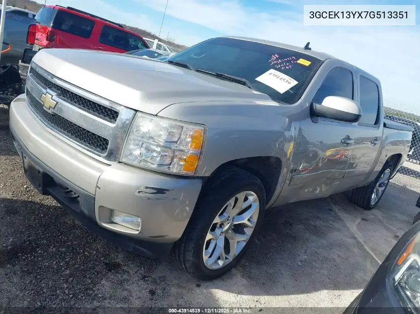 3GCEK13YX7G513351 2007 Chevrolet Silverado 1500 Ltz
