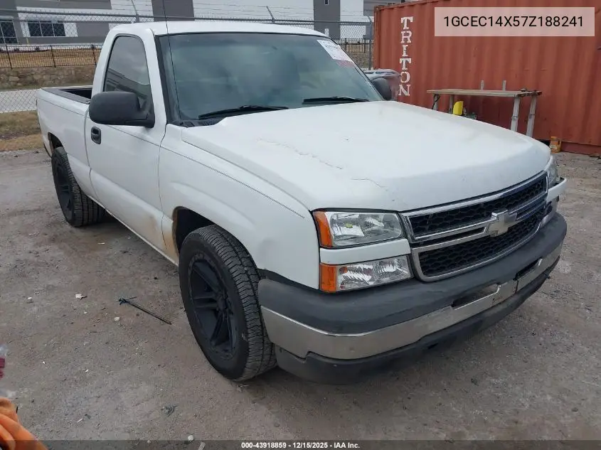 1GCEC14X57Z188241 2007 Chevrolet Silverado 1500 Classic Work Truck