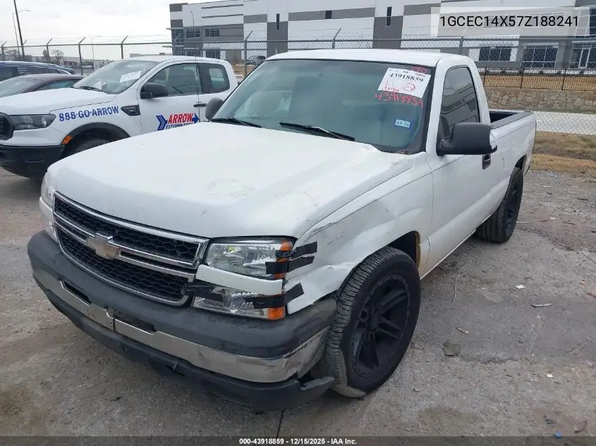 1GCEC14X57Z188241 2007 Chevrolet Silverado 1500 Classic Work Truck