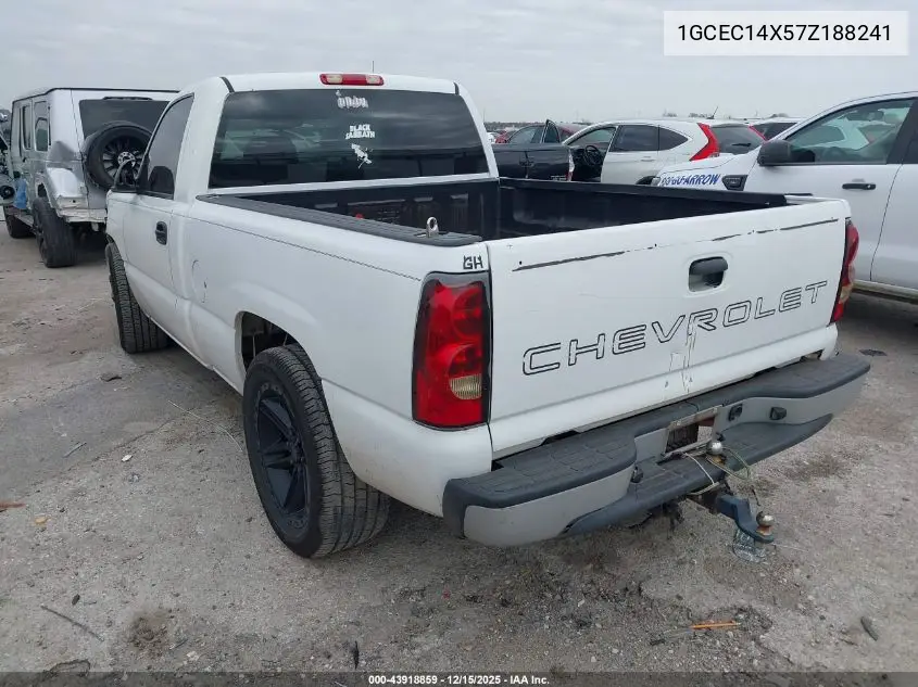 1GCEC14X57Z188241 2007 Chevrolet Silverado 1500 Classic Work Truck