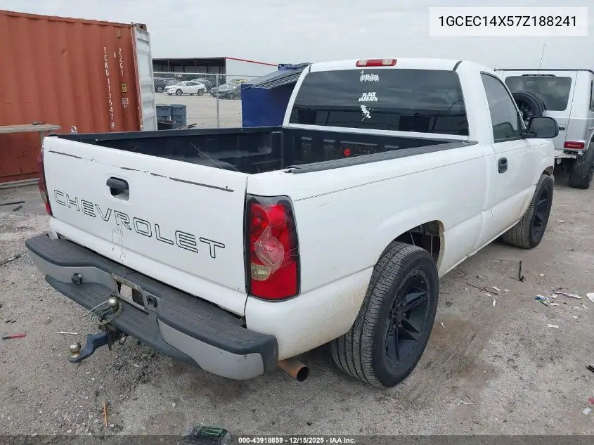 1GCEC14X57Z188241 2007 Chevrolet Silverado 1500 Classic Work Truck