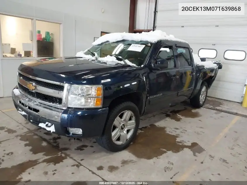 2GCEK13M071639868 2007 Chevrolet Silverado 1500 Lt1/Lt2/Ltz/Work Truck