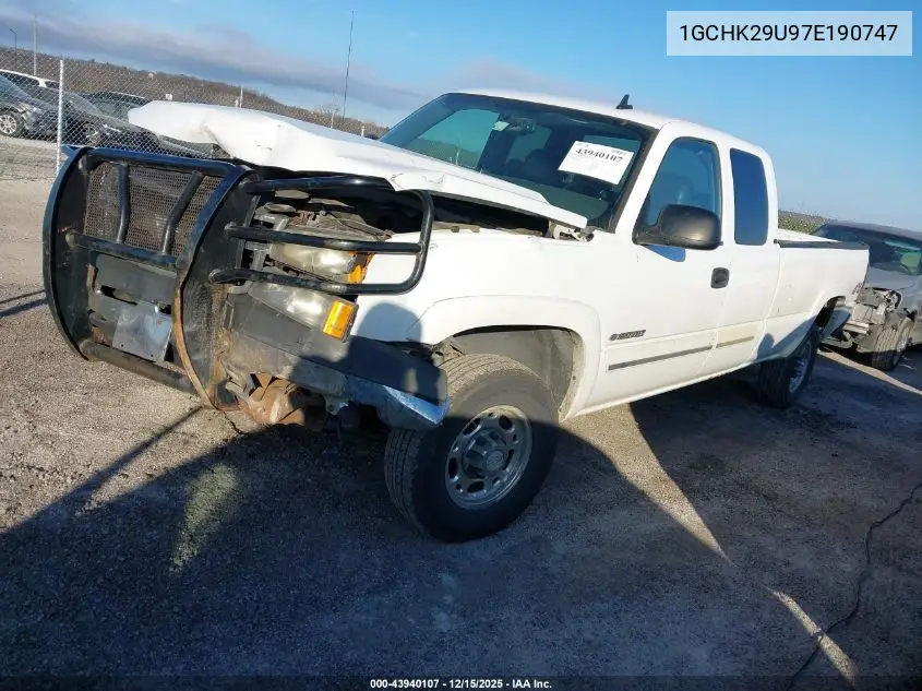1GCHK29U97E190747 2007 Chevrolet Silverado 2500Hd Classic Lt1