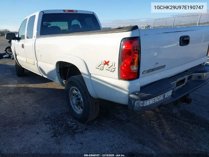 1GCHK29U97E190747 2007 Chevrolet Silverado 2500Hd Classic Lt1