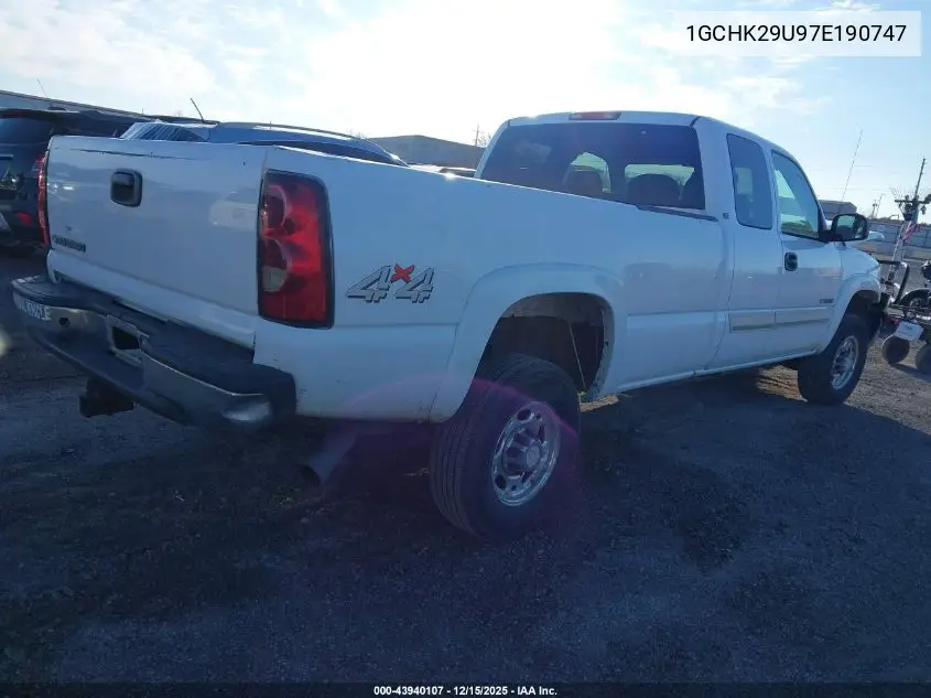 1GCHK29U97E190747 2007 Chevrolet Silverado 2500Hd Classic Lt1