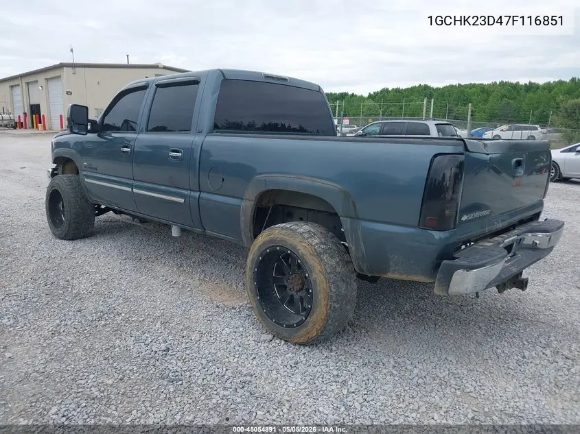 1GCHK23D47F116851 2007 Chevrolet Silverado 2500Hd Classic Lt3