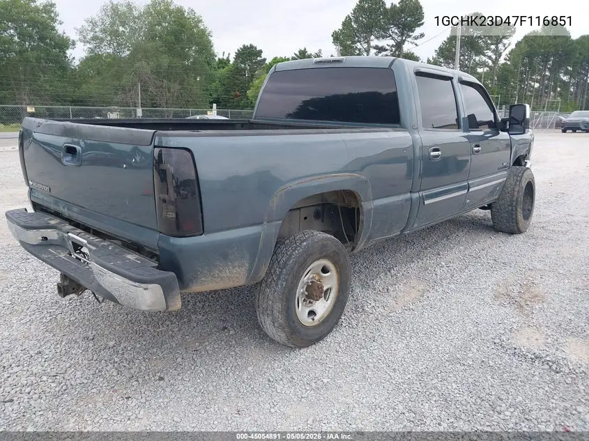 1GCHK23D47F116851 2007 Chevrolet Silverado 2500Hd Classic Lt3