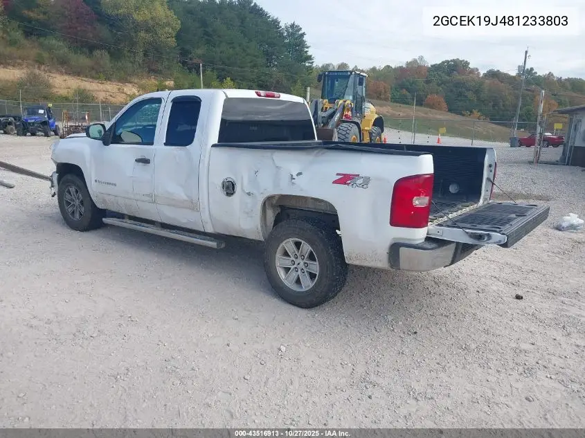 2GCEK19J481233803 2008 Chevrolet Silverado 1500 Lt1