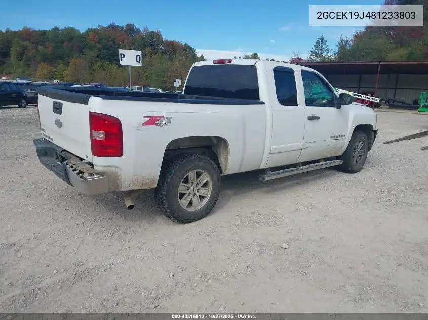 2GCEK19J481233803 2008 Chevrolet Silverado 1500 Lt1