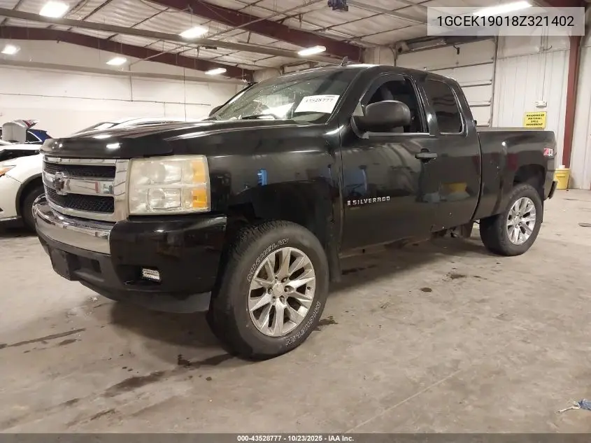 1GCEK19018Z321402 2008 Chevrolet Silverado 1500 Lt1