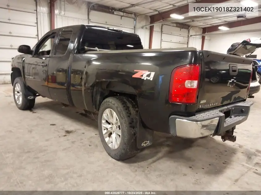 1GCEK19018Z321402 2008 Chevrolet Silverado 1500 Lt1