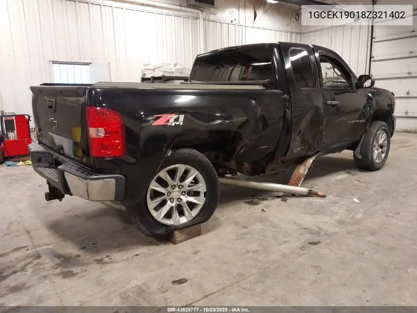 1GCEK19018Z321402 2008 Chevrolet Silverado 1500 Lt1