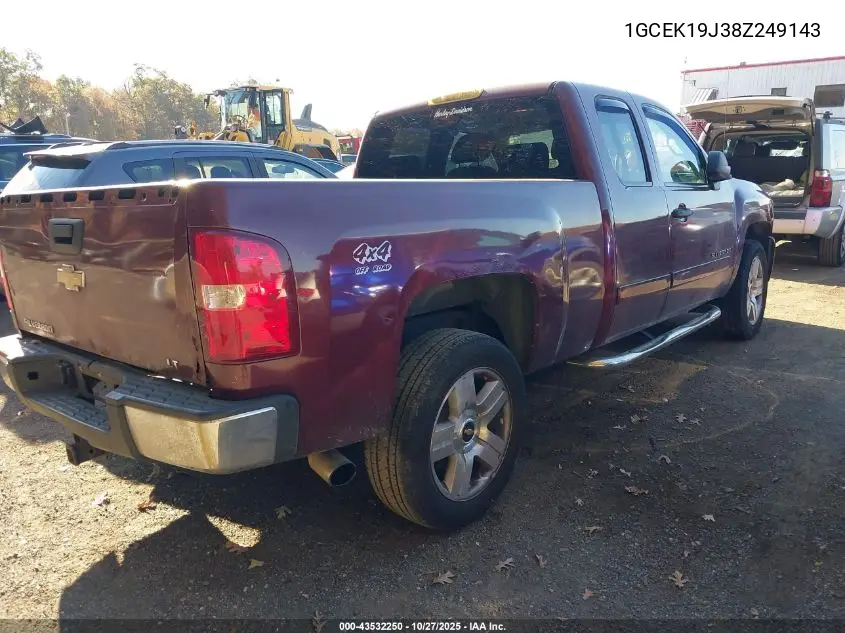1GCEK19J38Z249143 2008 Chevrolet Silverado 1500 Lt1