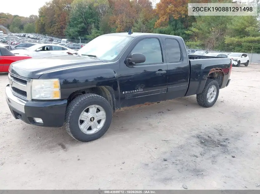 2GCEK190881291498 2008 Chevrolet Silverado 1500 Lt1