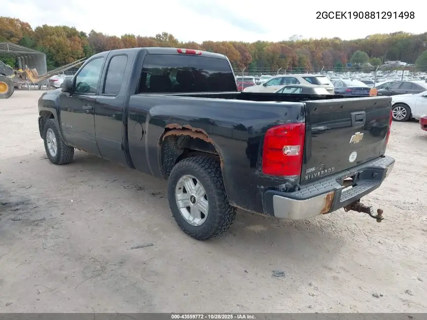 2GCEK190881291498 2008 Chevrolet Silverado 1500 Lt1