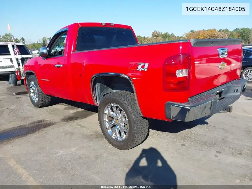 1GCEK14C48Z184005 2008 Chevrolet Silverado 1500 Work Truck