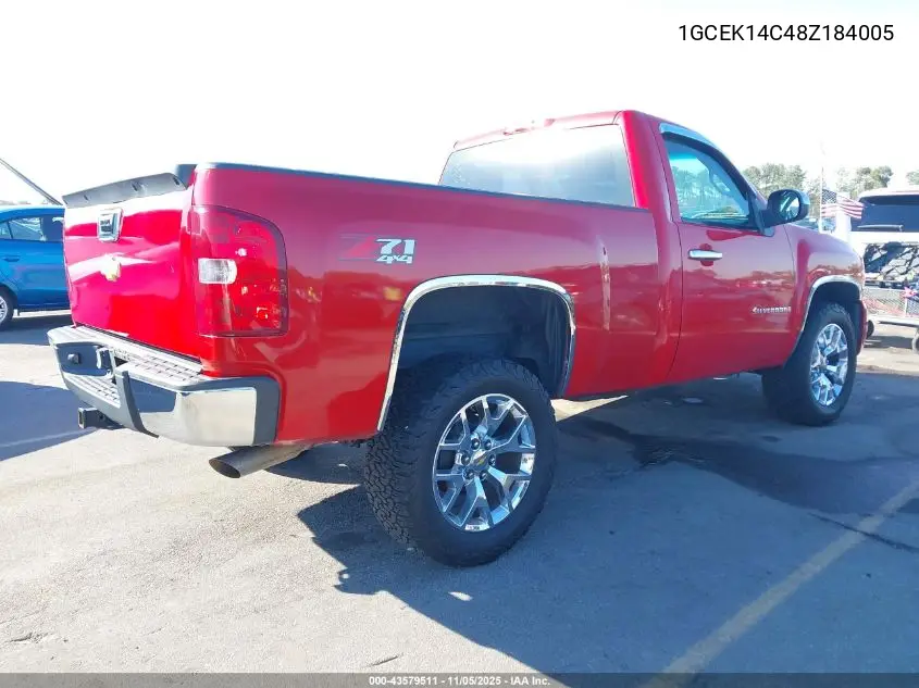 1GCEK14C48Z184005 2008 Chevrolet Silverado 1500 Work Truck