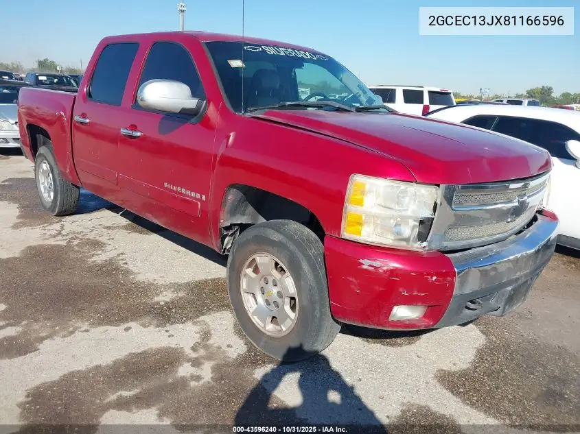 2GCEC13JX81166596 2008 Chevrolet Silverado 1500 Lt1