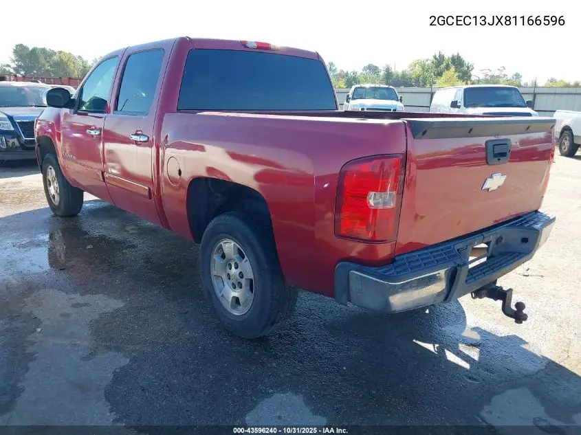 2GCEC13JX81166596 2008 Chevrolet Silverado 1500 Lt1