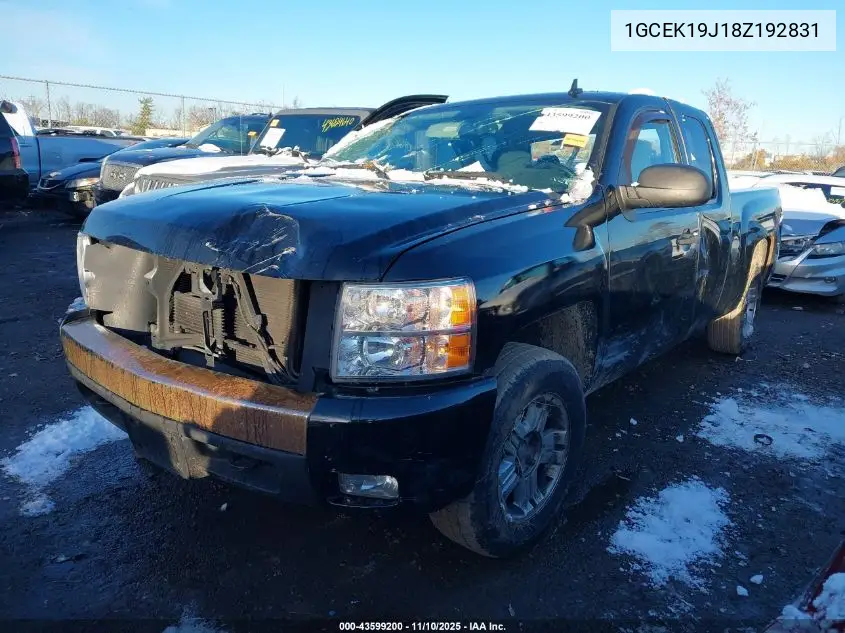 1GCEK19J18Z192831 2008 Chevrolet Silverado 1500 Lt1