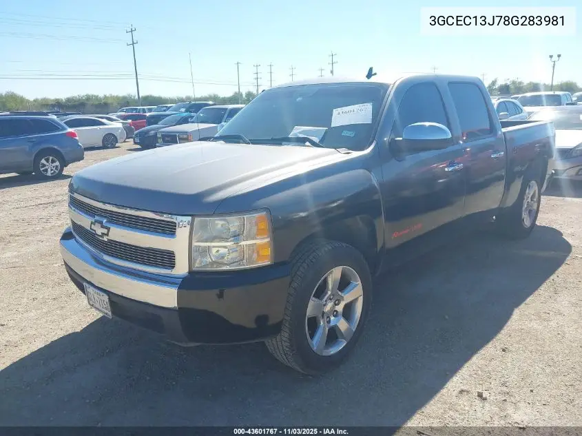 3GCEC13J78G283981 2008 Chevrolet Silverado 1500 Lt1