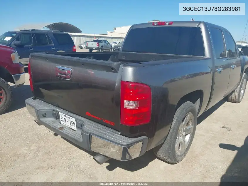 3GCEC13J78G283981 2008 Chevrolet Silverado 1500 Lt1