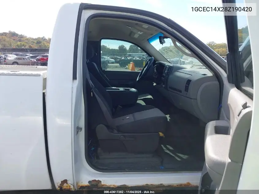 1GCEC14X28Z190420 2008 Chevrolet Silverado 1500 Work Truck