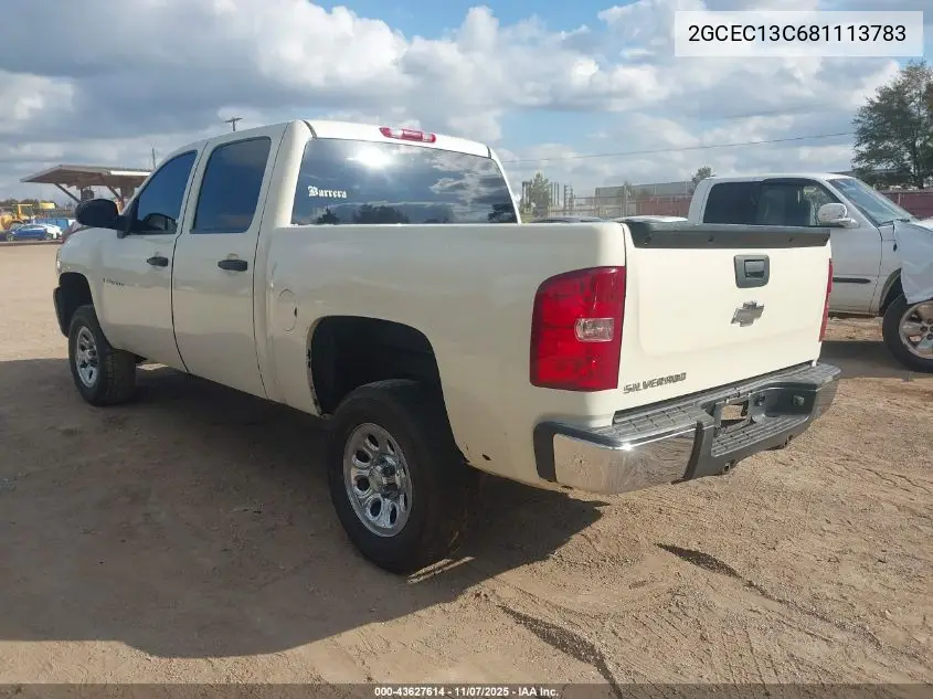 2GCEC13C681113783 2008 Chevrolet Silverado 1500 Lt1
