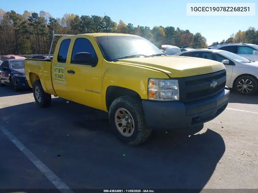 1GCEC19078Z268251 2008 Chevrolet Silverado 1500 Work Truck