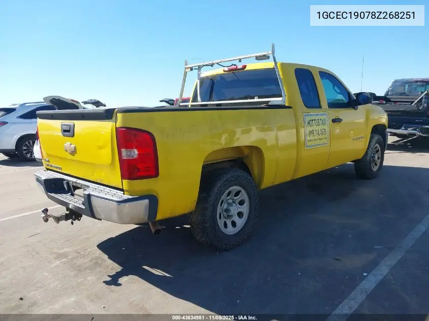 1GCEC19078Z268251 2008 Chevrolet Silverado 1500 Work Truck
