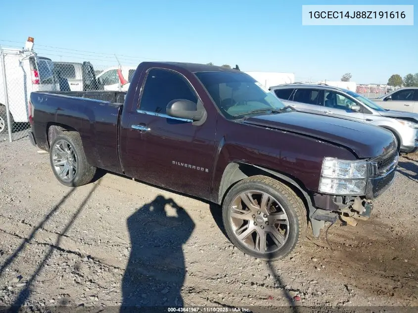 1GCEC14J88Z191616 2008 Chevrolet Silverado 1500 Work Truck