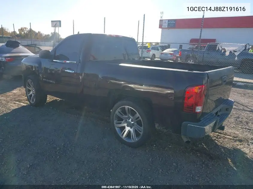 1GCEC14J88Z191616 2008 Chevrolet Silverado 1500 Work Truck