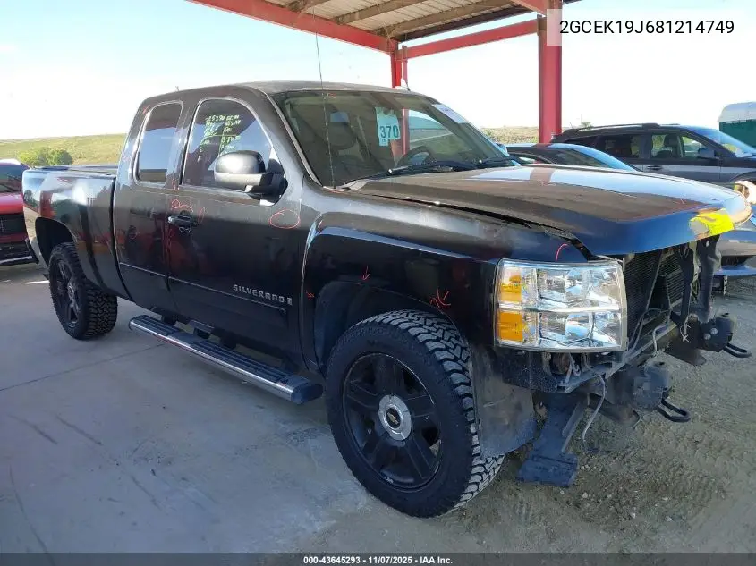 2GCEK19J681214749 2008 Chevrolet Silverado 1500 Ltz