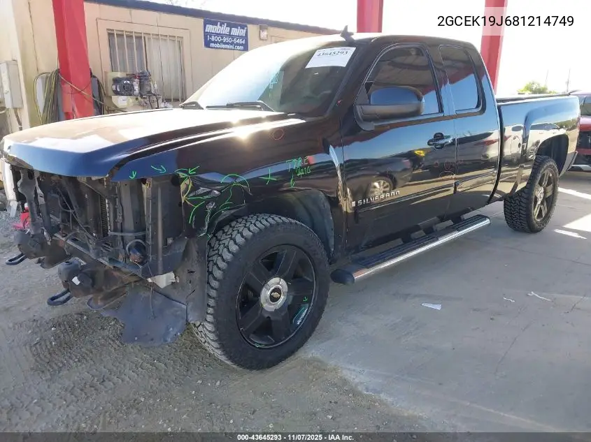 2GCEK19J681214749 2008 Chevrolet Silverado 1500 Ltz
