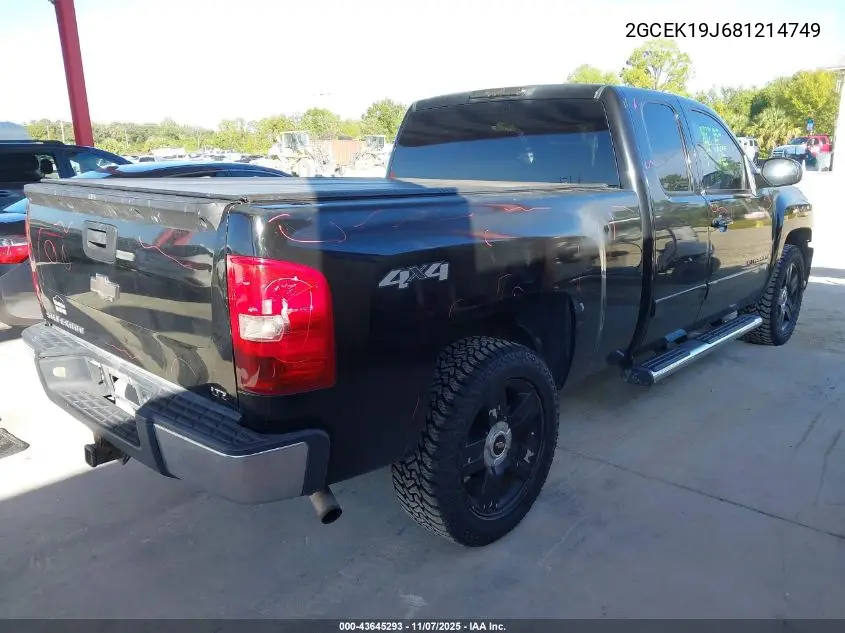 2GCEK19J681214749 2008 Chevrolet Silverado 1500 Ltz