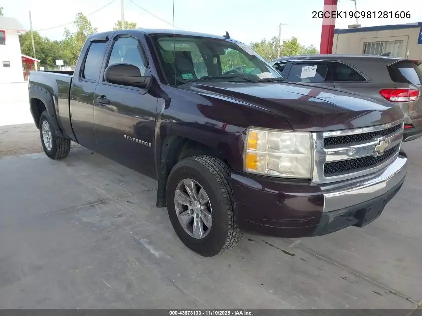 2GCEK19C981281606 2008 Chevrolet Silverado 1500 Work Truck