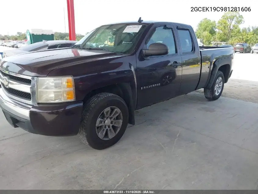 2GCEK19C981281606 2008 Chevrolet Silverado 1500 Work Truck