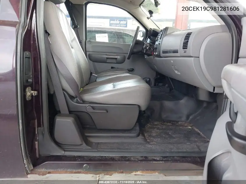 2GCEK19C981281606 2008 Chevrolet Silverado 1500 Work Truck