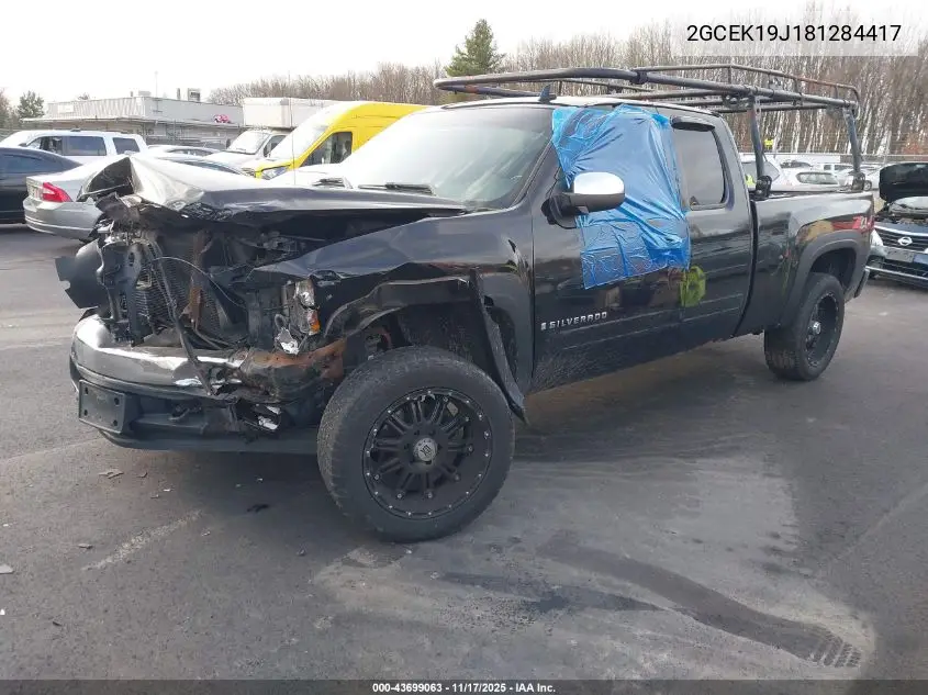 2GCEK19J181284417 2008 Chevrolet Silverado 1500 Lt1/Lt2/Ltz/Work Truck