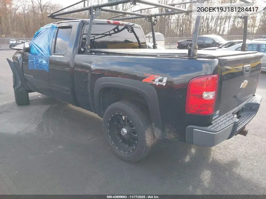 2GCEK19J181284417 2008 Chevrolet Silverado 1500 Lt1/Lt2/Ltz/Work Truck