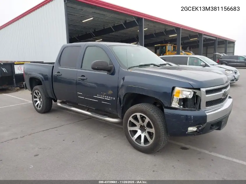 2GCEK13M381156683 2008 Chevrolet Silverado 1500 Lt1