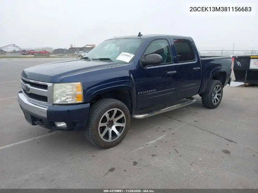 2GCEK13M381156683 2008 Chevrolet Silverado 1500 Lt1