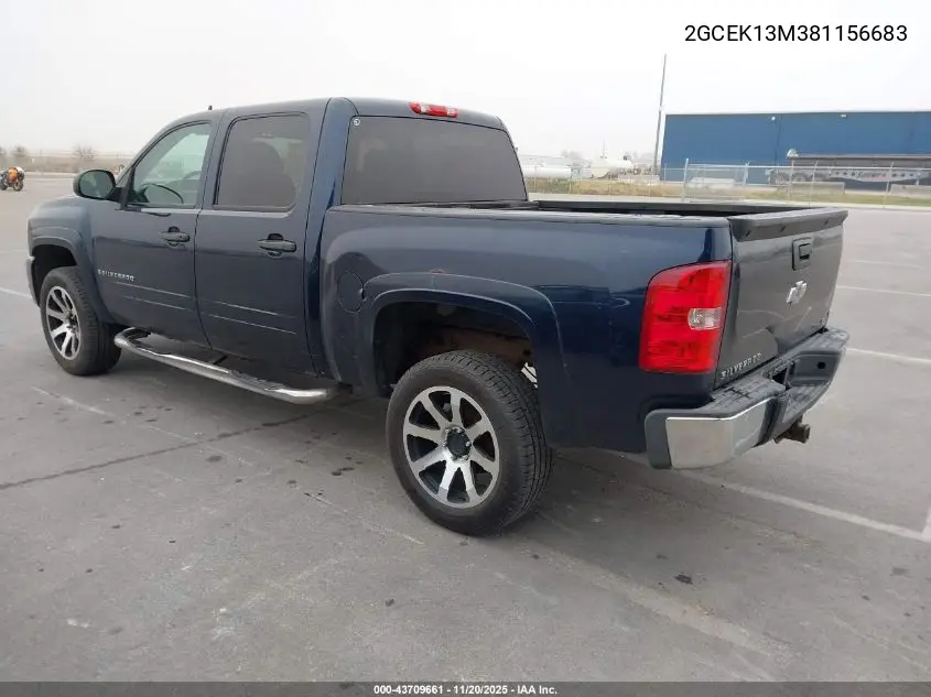 2GCEK13M381156683 2008 Chevrolet Silverado 1500 Lt1
