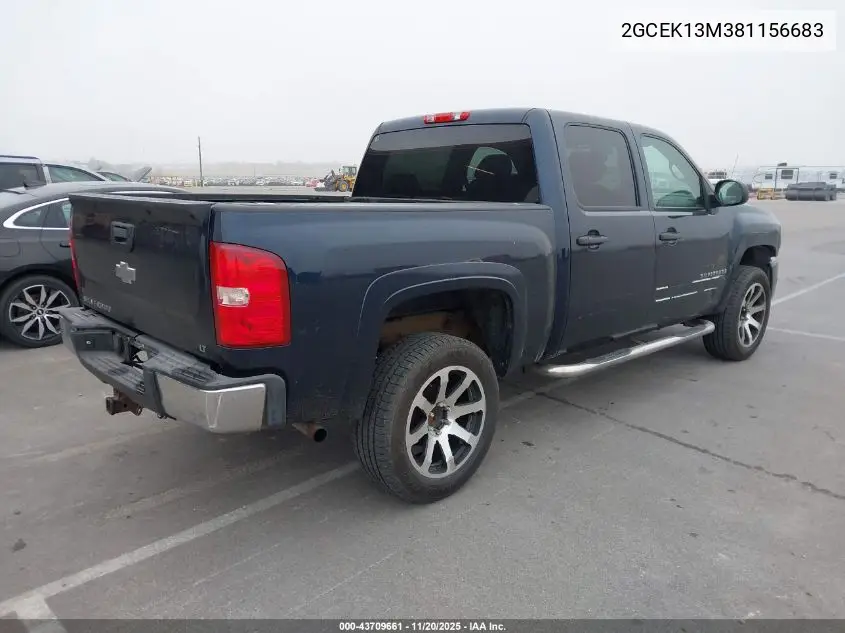 2GCEK13M381156683 2008 Chevrolet Silverado 1500 Lt1