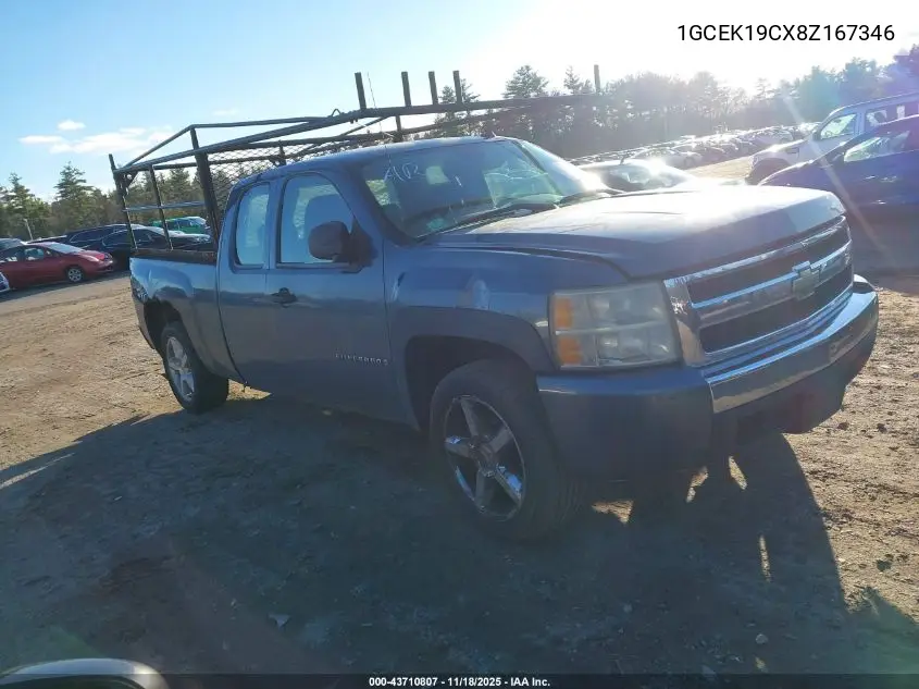 1GCEK19CX8Z167346 2008 Chevrolet Silverado 1500 Work Truck