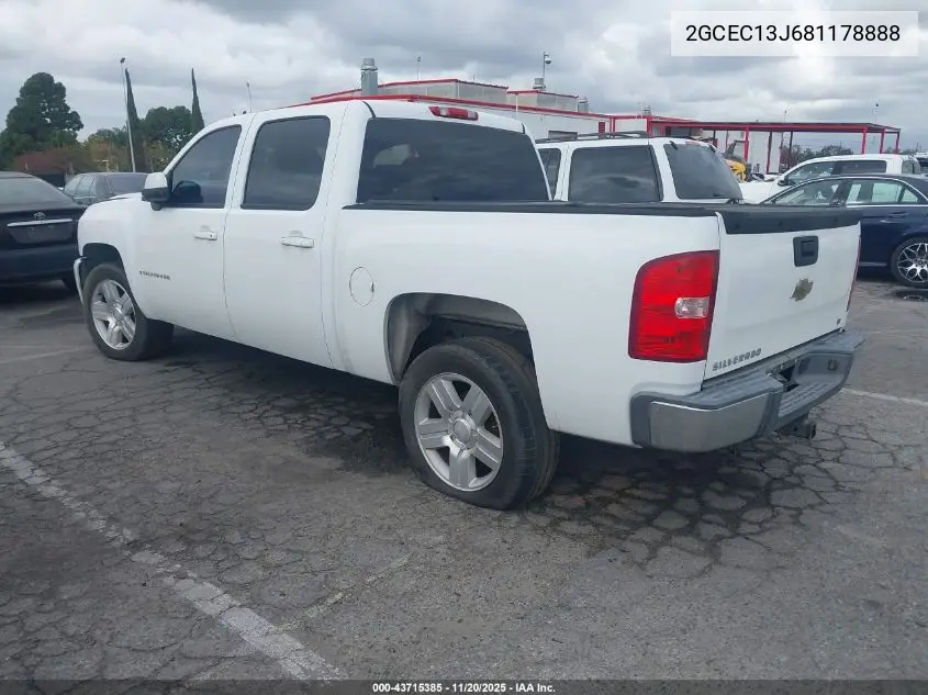 2GCEC13J681178888 2008 Chevrolet Silverado 1500 Lt1