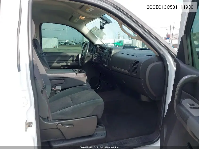 2GCEC13C581111930 2008 Chevrolet Silverado 1500 Lt1