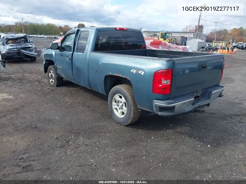 1GCEK29019Z277117 2009 Chevrolet Silverado 1500 Lt